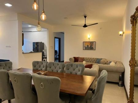 Dining room - Fully Furnished 3 Bedroom Apartment for Sale – Altitude, Colombo 03 | LKR 120,000,000 (EM163JS)