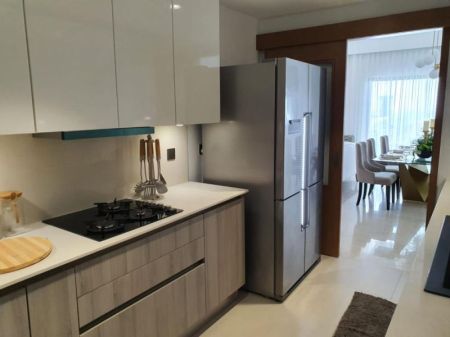 Kitchen - Altair - 3 Bedroom Furnished Apartment For Rent | Above 45th Floor | Sea View | EK-0760  