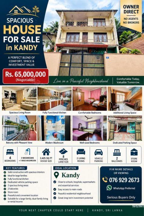 House for sale in Kandy