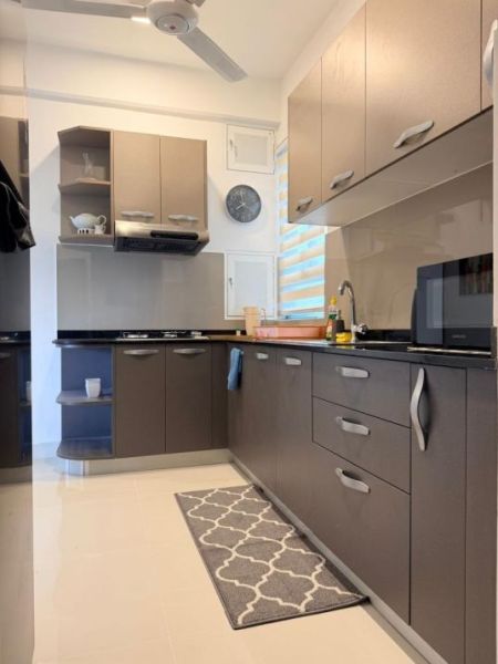 Kitchen - Fully Furnished 2 Bedroom Apartment with Office Room for Rent – Thalawathugoda | LKR 300,000/= / Month (EM019SH)