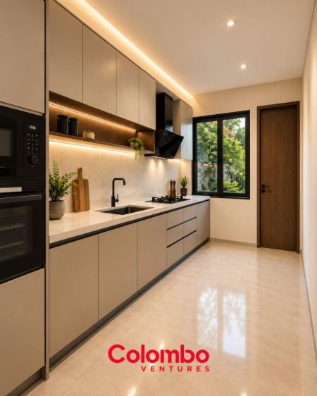 Kitchen - Nugegoda House – 4 Room Brand New 4000sqft Modern House with Swimming Pool for SALE - Nugegoda (HS466)