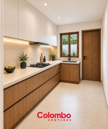 Kitchen - Nugegoda House – 4 Room Brand New 3000sqft Modern House for SALE - Nugegoda (HS465)
