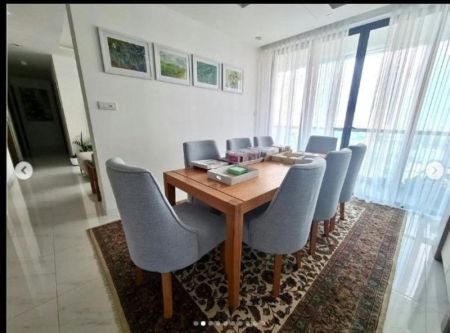 Dining room - Capitol TwinPeaks - 04 Bedroom Unfurnished Apartment for Sale in Colombo 02 (A3444)