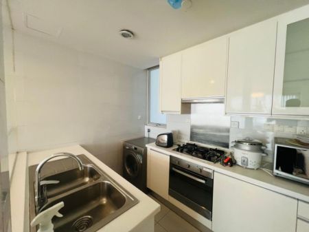 Kitchen - 🏷️ Rs. 450,000/Month (Negotiable) – Fully Furnished 2BR Apartment for Rent at The Emperor, Colombo 03 🏙️