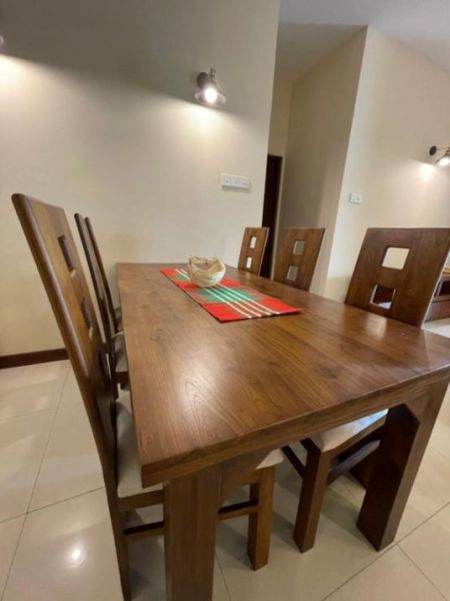 Dining room - Spathodea - 02 Bedroom Semi Furnished Apartment For Rent in Colombo 05 (A695)