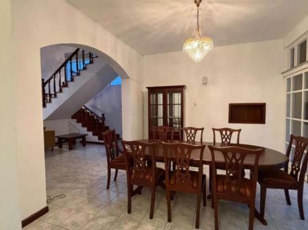 Dining room - 04 Bedroom Furnished 02 Storied House for Rent in Colombo 05 (A6752)
