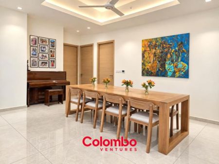 Dining room - 606 THE ADDRESS – 3 Room 32nd Floor Tower 2 Fully Furnished Luxury Apartment for SALE – Galle Road, Col.3 (AS347)