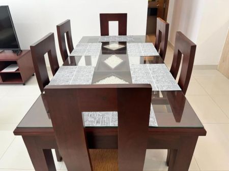 Dining room - Short term Elysian Residencies Apartment for rent in Mount Lavinia 