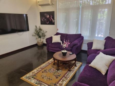 Living Room - Fully Furnished 3-Bedroom House for Rent – Nawala, Nugegoda – LKR 270,000/Month Negotiable (EM025CK)