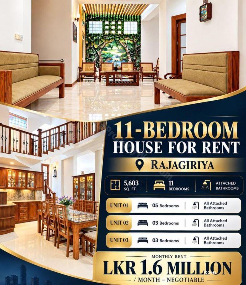 House for rent in Rajagiriya
