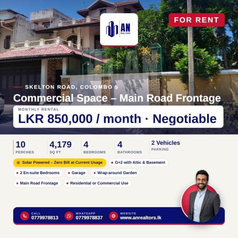 Commercial for rent in Colombo 5