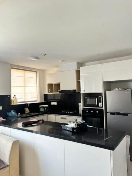 Kitchen - 🏢 Fully Furnished 3-Bedroom Apartment for Rent – Alfred Tower, Colombo 03