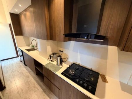 Kitchen - 🌟 Fully Furnished 3-Bedroom Apartment for Rent colombo 8- PDA470