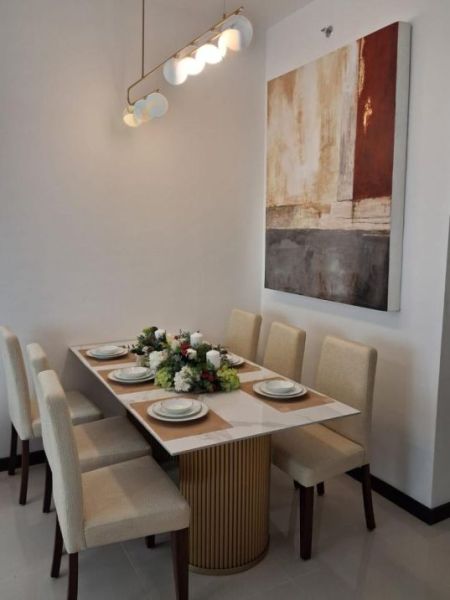 Dining room - 3BR Fully Furnished Apartment for Rent at Tri-Zen - Colombo 02