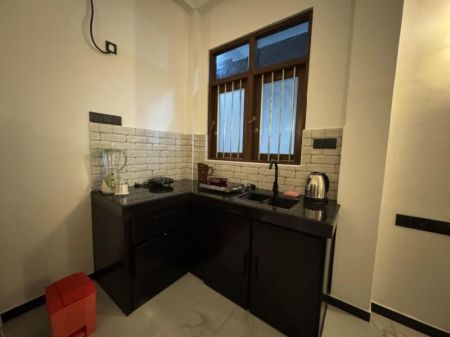 Kitchen - Furnished 1 Bedroom House with Kitchen & Wi-Fi in Weligama - Rs. 135,000/Mo
