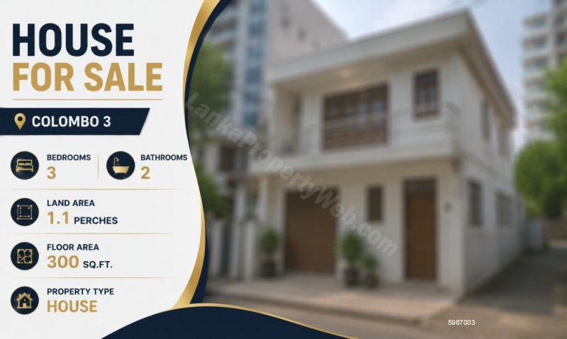 House for sale in Colombo 3