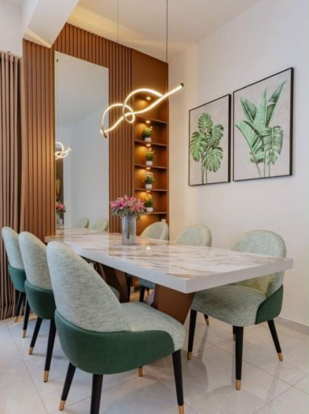 Dining room - Iconic Galaxy - Elegant 2 BR Furnished Apartment for rent in Rajagiriya 