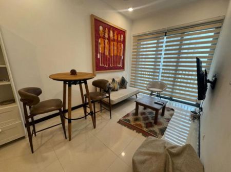 Living Room - Tri-Zen - 01 Bedroom Furnished Apartment for Rent in Colombo 02 (A6013)