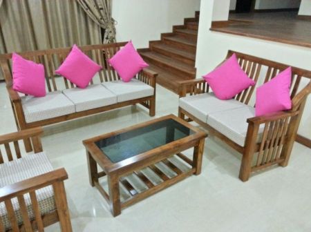 Living Room - 03 Bedroom Semi Furnished Apartment for Rent in Rajagiriya (A6832)