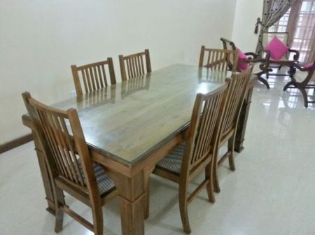 Dining room - 03 Bedroom Semi Furnished Apartment for Rent in Rajagiriya (A6832)